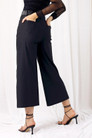 Black Bengaline Culotte - SALE