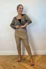 Taupe Vegan Leather Droppie - SALE