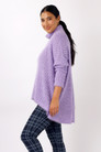 Lilac Fluffy Hi-Lo Jumper