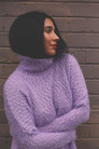 Lilac Fluffy Hi-Lo Jumper