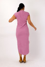 Pink Plush Rib Dress