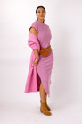 Pink Plush Rib Dress