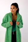 Green Zip Hem Coat