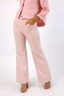 Pink Check Ponte Wide Flare