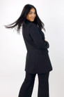 Black Plain Ponte Blazer