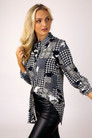 Check Chiffon Asana Shirt