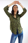 Khaki Animal Silky Asana Shirt