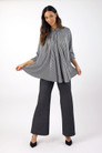 Stripe Silky Drape Shirt