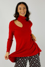 Red Keyhole Swing Top