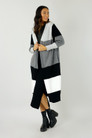 Charcoal Block Cardi