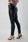 Black Waxed Slim Jean