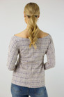 Lilac Tweed Boatneck Top