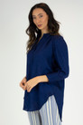 Navy Lurex Maya Shirt