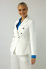 White Ponte Sisca Blazer