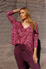 Pink Bamboo Slouch Top