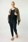 Black Bamboo Slouch Top