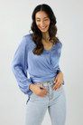 Cornflower Silky Zhoush Shirt