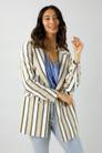 Yellow Stripe Bengaline Blazer