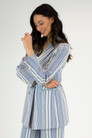 Blue Stripe Bengaline Blazer