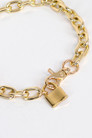 Gold Padlock Necklace