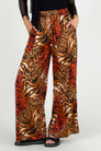 Orange Animal Silky Long Culottes