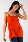 Orange Silky Dainty Cami