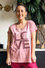 Rose Love V-Neck T-Shirt