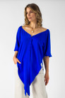 Cobalt Bustier Zhoush Shirt