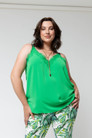 Green Lace Vee Cami - FINAL SALE