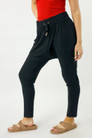 Black Bamboo Slouch Pants