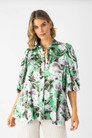 Mint Silky Tunic Shirt