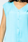 Sky Blue Sleeveless Zhoush Tie Top