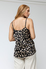 Black Beige Silky Lace Cami