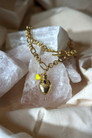 Gold Plated Chain Diamante Necklace