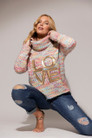 White Speckle Fluffy Love Jumper