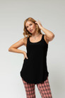 Black Jersey Laying Cami