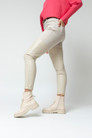 Ivory Ultra Spliced Ponte Pant