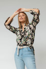 Black Floral Blogger Shirt