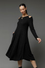 Black Bella Keyhole Dress