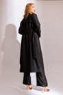 Black Twill Trench Coat