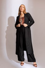 Black Twill Trench Coat