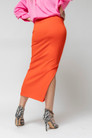 Orange Ponte Miracle Skirt