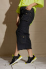 Dark Denim Cargo Skirt