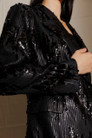 Black Sequin Sisca Blazer