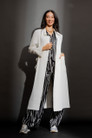 White Euro Trench Coat