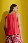 Coral Crop Bell Cami