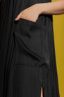 Black Strappy Pocket Dress