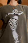 Khaki Washed Sequin Dancer T-Shirt