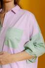 Pink / Green Two Tone Shirt
