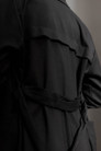 Black Sorrento Trench Coat